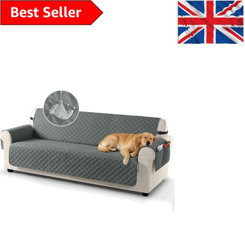 Stylish dark grey seater - dark, 3-seater