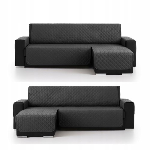 Grey quilted sofa - grey, cover