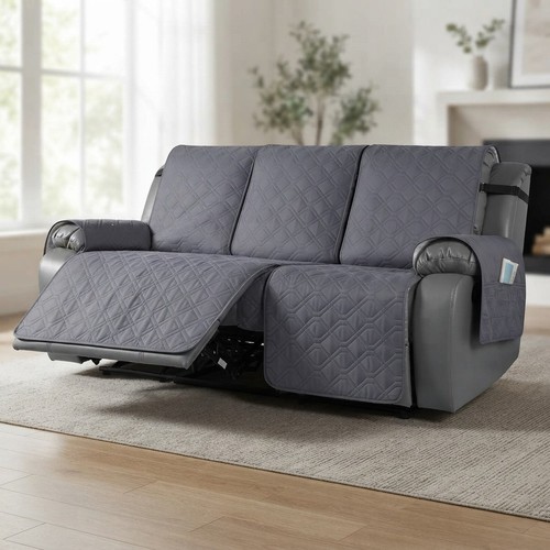 Elegant dark grey seater - dark, 3-seater