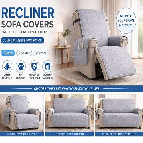 Recliner chair couch cover - chair,