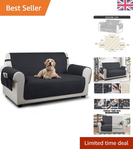 Versatile black sofa protector - sofa,
