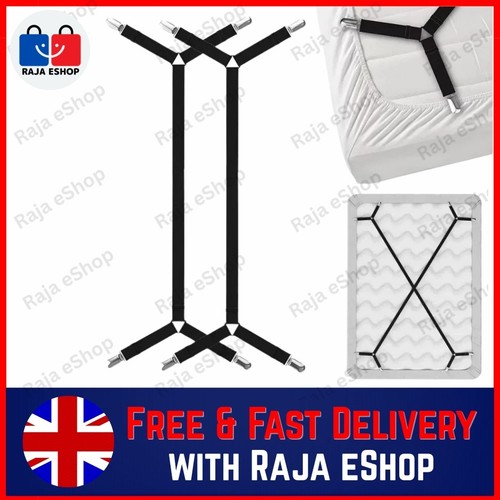 Adjustable bed sheet straps - bed,